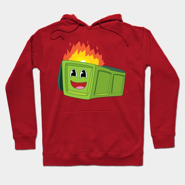 Burn Bright Dumpster Fire Hoodie by smashythebear